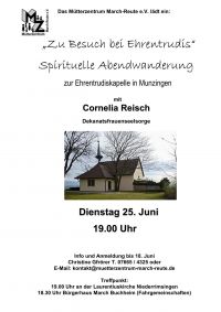 Flyer Ehrentrudiskapelle